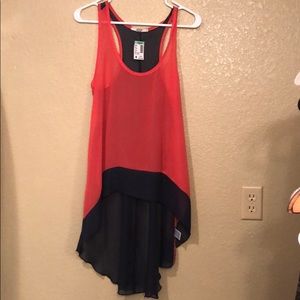 Papaya high low tank